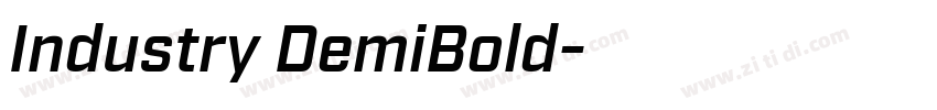 Industry DemiBold字体转换
